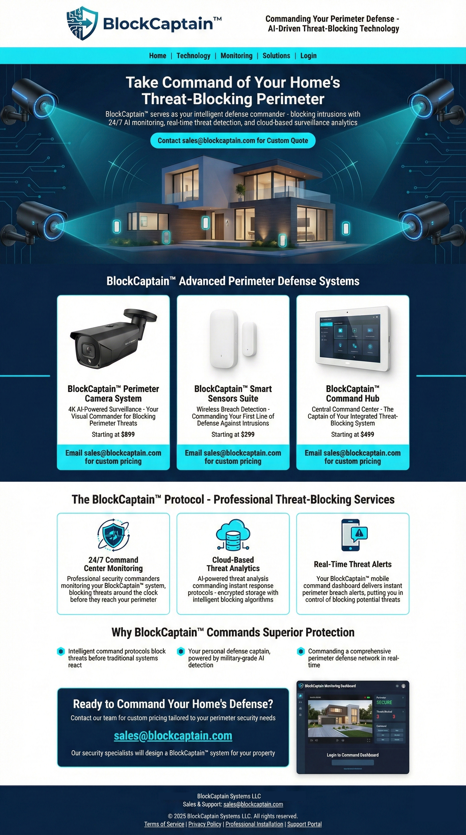 BlockCaptain™ Landing Page